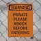 Signmission Private Please Knock Before Entering OSHA Warning Sign, Plastic, 10in W x 14in L, 2PK OS-2PACK-WS-P-1014-V-13459 - alternate 5